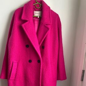 Pink Double Breasted Coat
